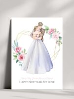 Elegant New Year's Love Card