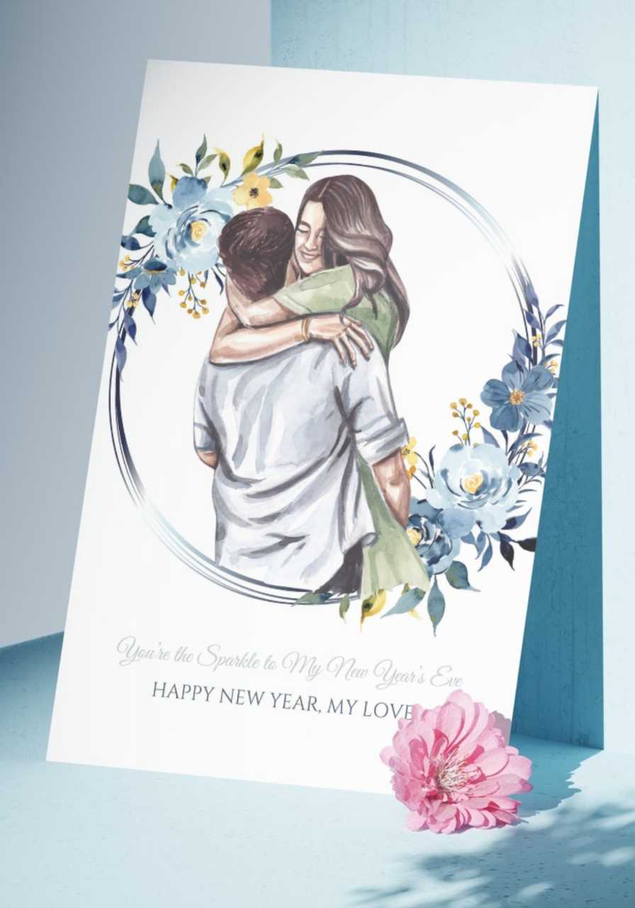 New Year's Romance Card